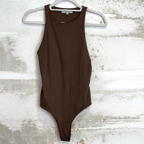 Chocolate Brown Body Suit with 2 snaps - Picture 1 of 3